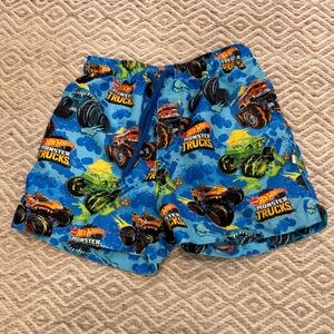 Posh Peanut Hot Wheels Monster Truck Swim Truck, sz 6T
